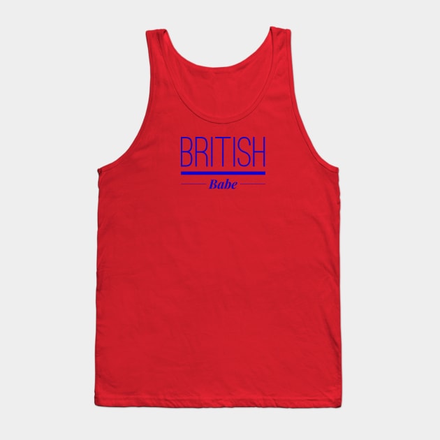 British Babe Tank Top by MessageOnApparel